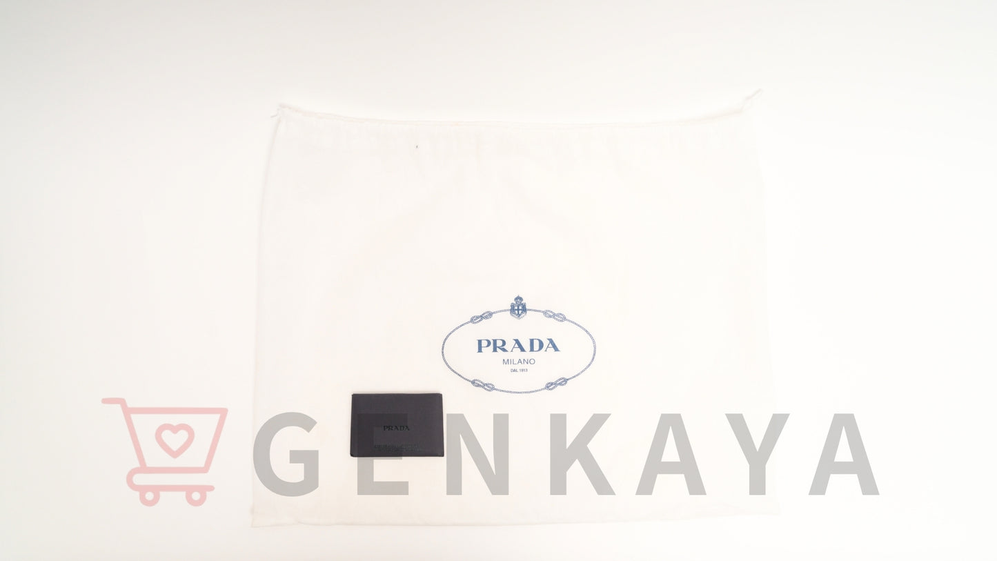 PRADA テスートインプントゥ ナイロンxレザー バックパック/リュック ブラック