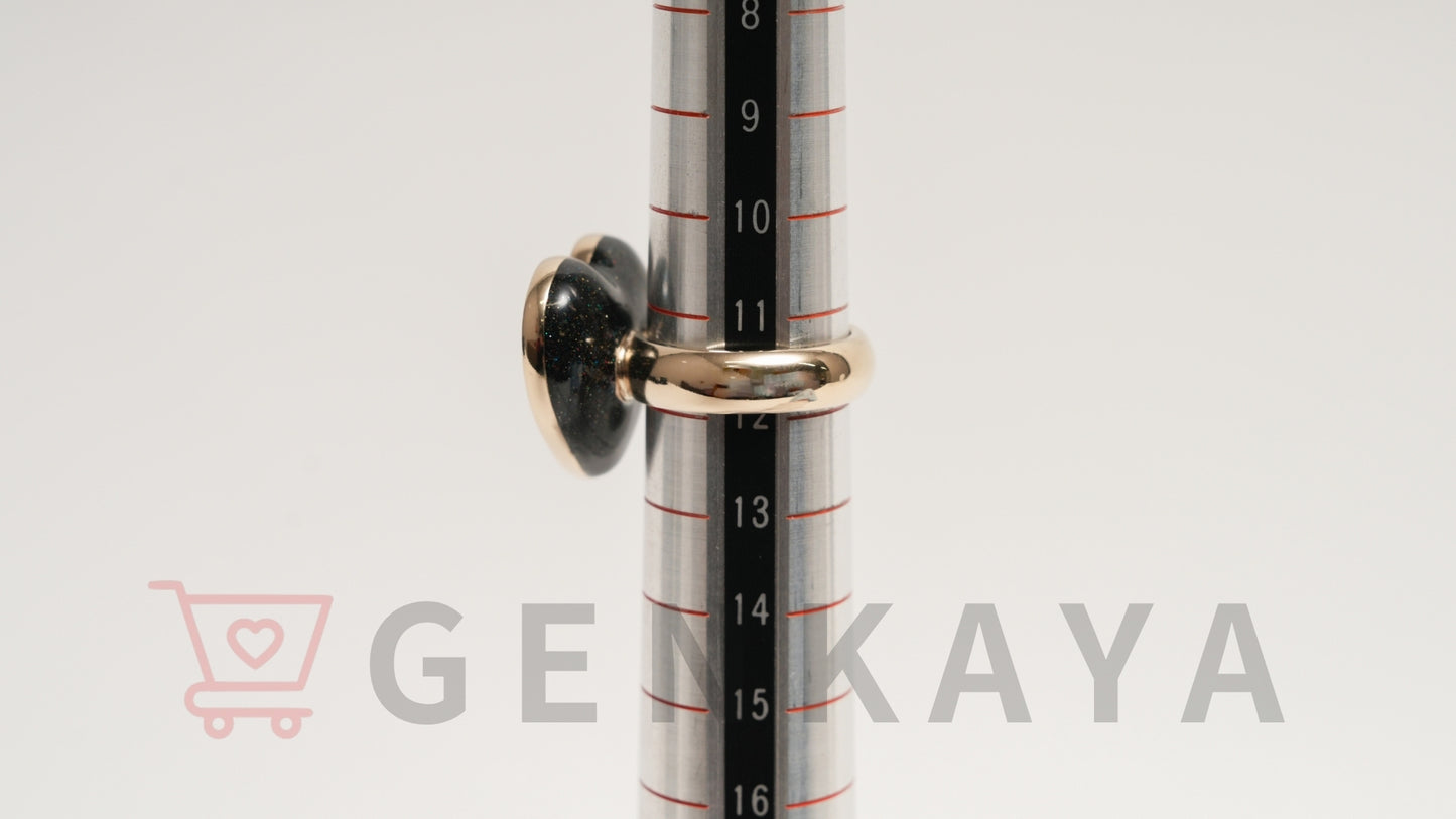 CHANEL ココマーク ラインストーン ハート C23P リング ゴールド