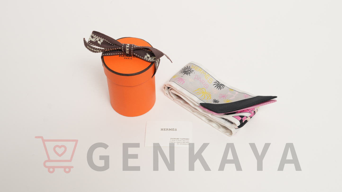 Hermès ツイリー シルク ファクトリースーツ ピンク