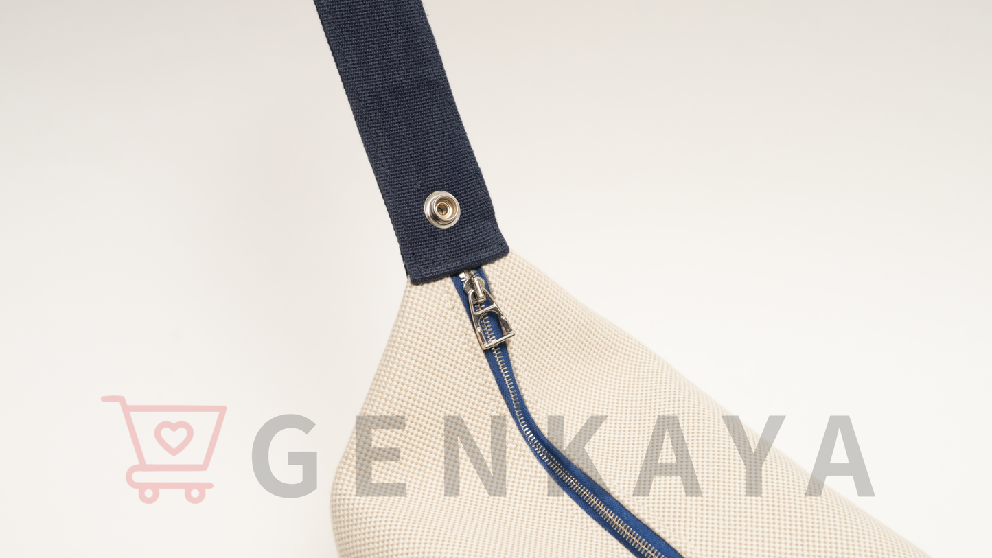 Hermès ブリッド ア ブラック GM トワルアッシュ ネイビー シルバー金具 ガブリオル