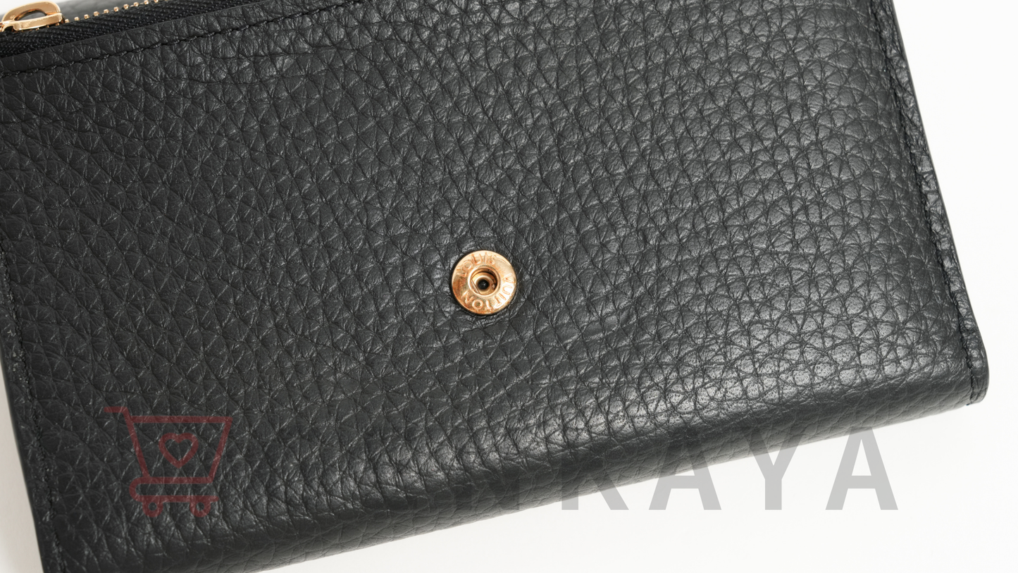 LOUIS VUITTON トリヨン ポルトフォイユカプシーヌ M83474 ノワール コンパクトウォレット RFID反応あり