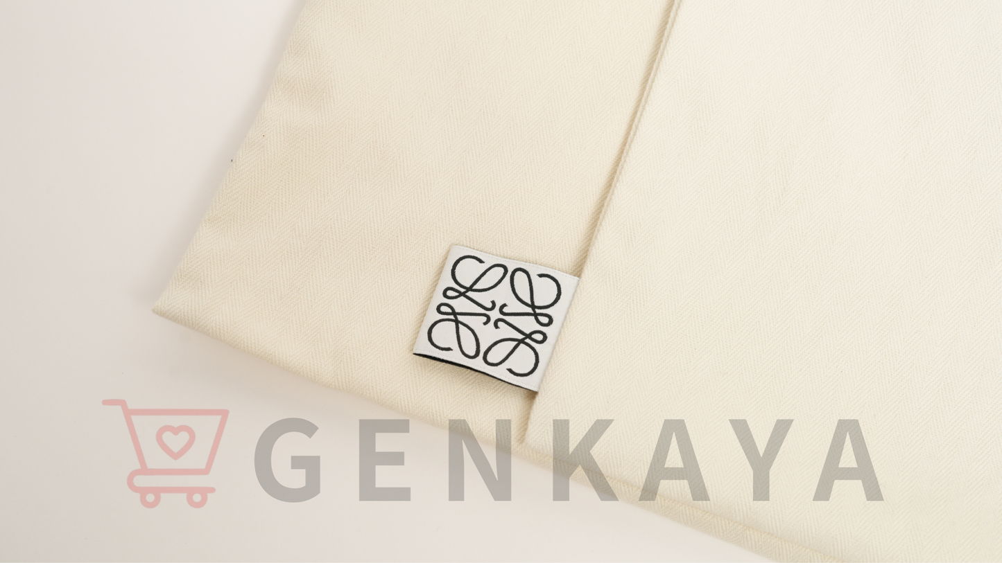 LOEWE アナグラム キャンバス×レザー 2Wayトートバッグ ブラック