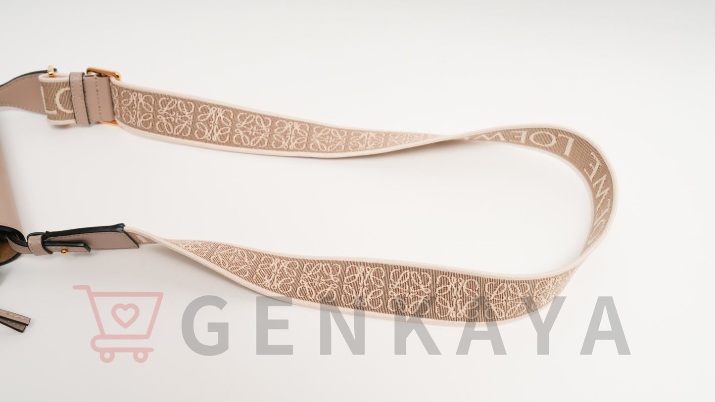 LOEWE ゲート デュアル ミニ レザー ショルダーバッグ ベージュ