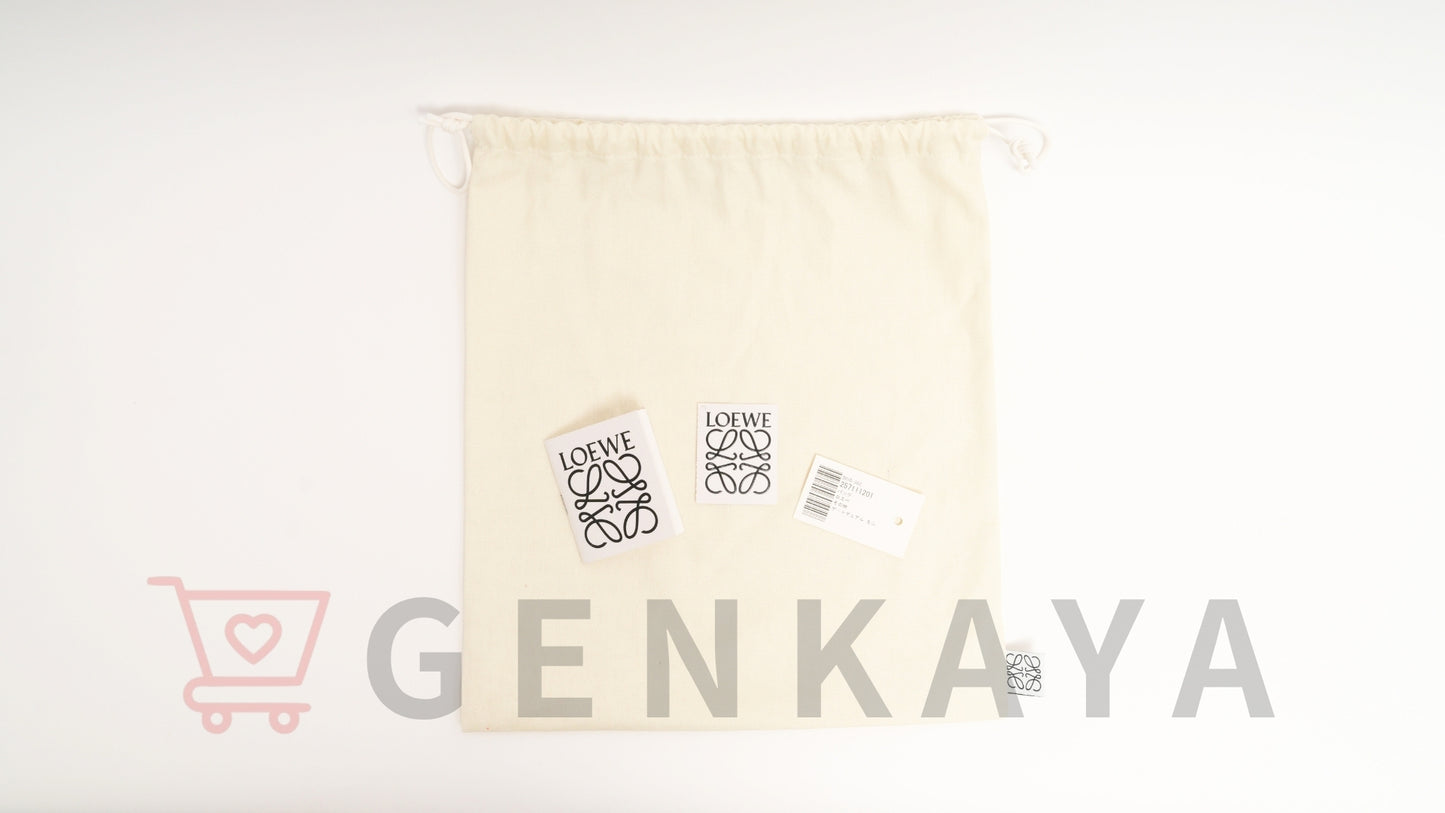 LOEWE ゲート デュアル ミニ レザー ショルダーバッグ ベージュ