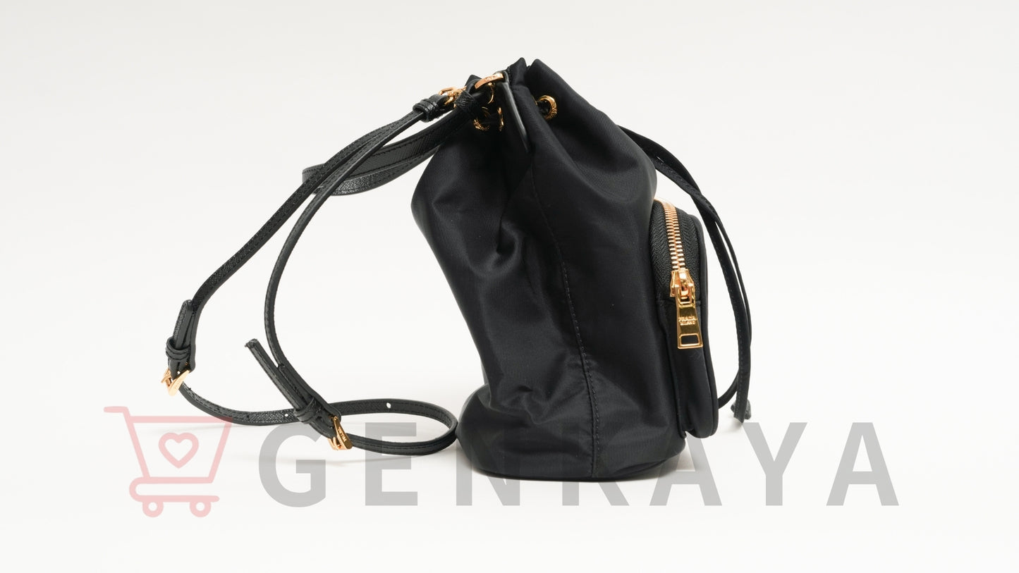 PRADA テスート ナイロン 2WAYショルダーバッグ ブラック 1BH038