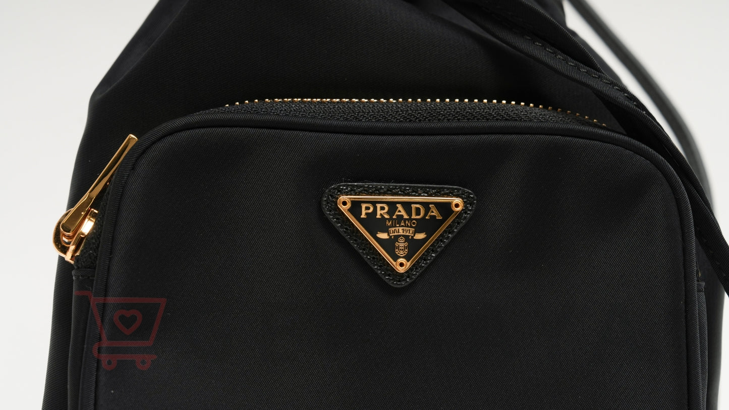 PRADA テスート ナイロン 2WAYショルダーバッグ ブラック 1BH038