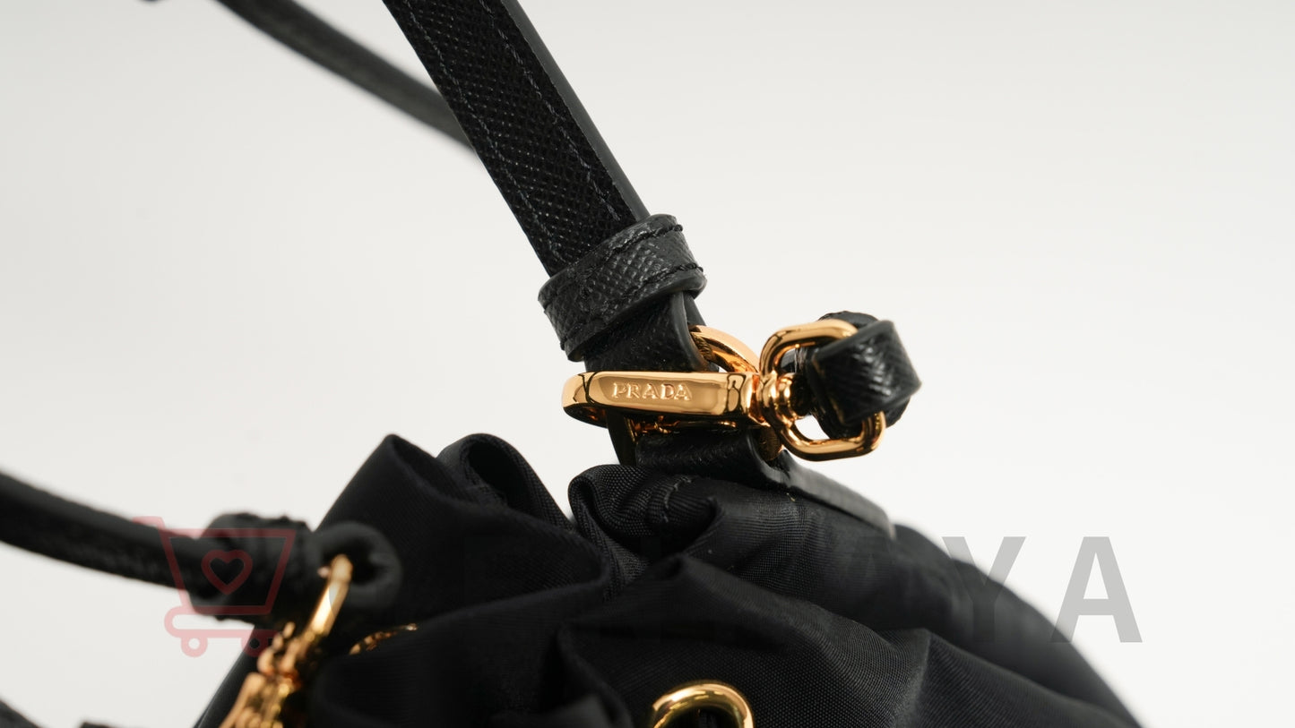 PRADA テスート ナイロン 2WAYショルダーバッグ ブラック 1BH038