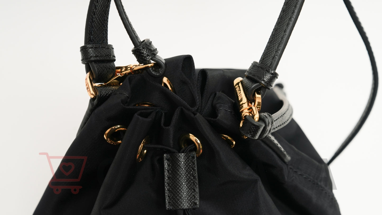 PRADA テスート ナイロン 2WAYショルダーバッグ ブラック 1BH038