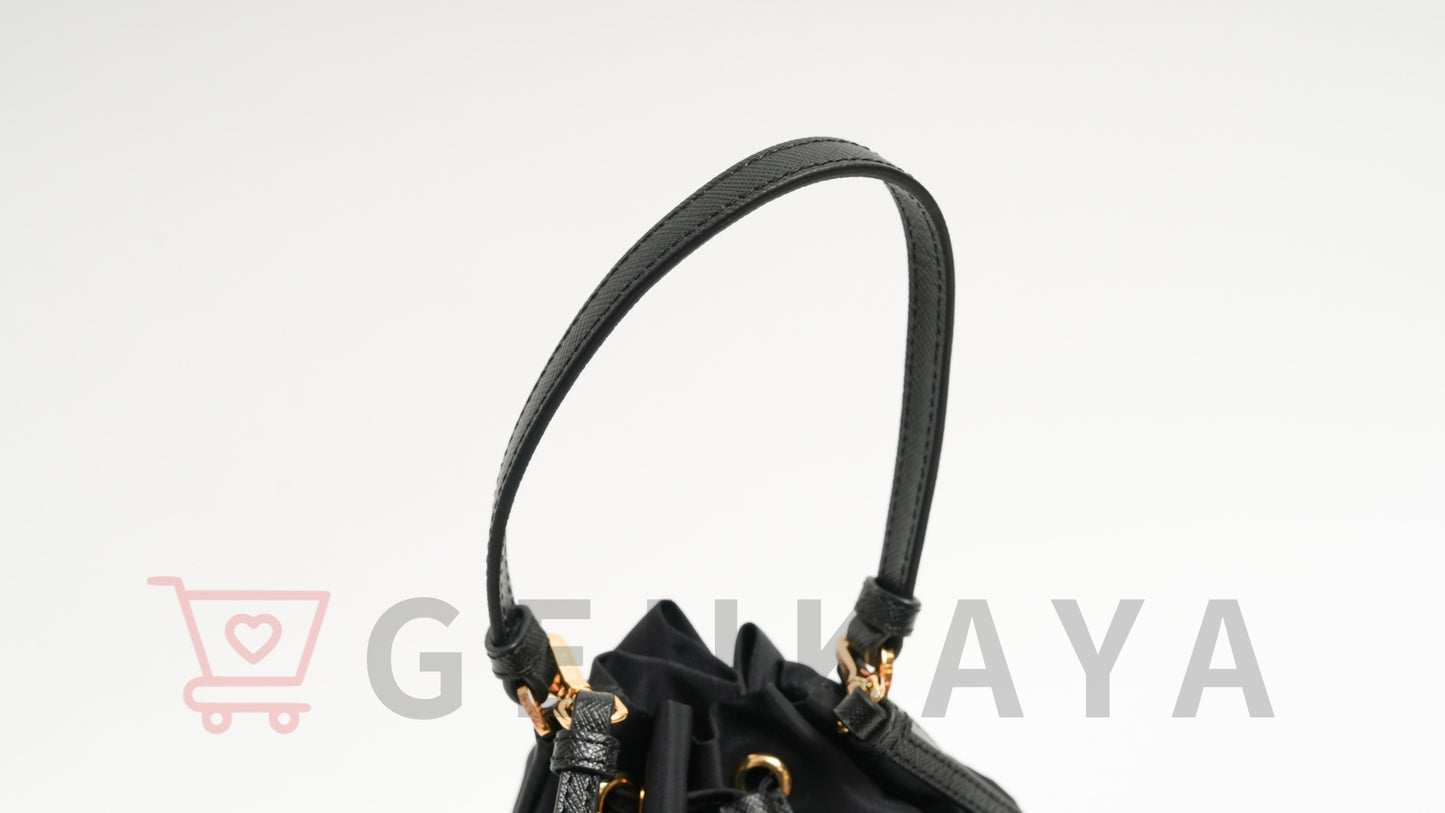 PRADA テスート ナイロン 2WAYショルダーバッグ ブラック 1BH038