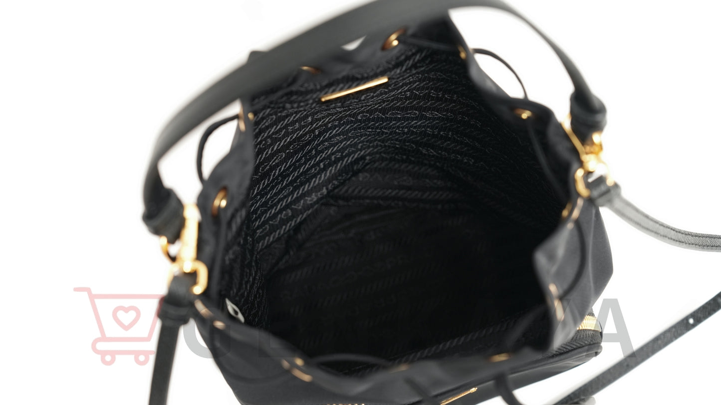 PRADA テスート ナイロン 2WAYショルダーバッグ ブラック 1BH038