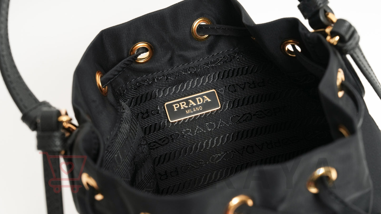 PRADA テスート ナイロン 2WAYショルダーバッグ ブラック 1BH038