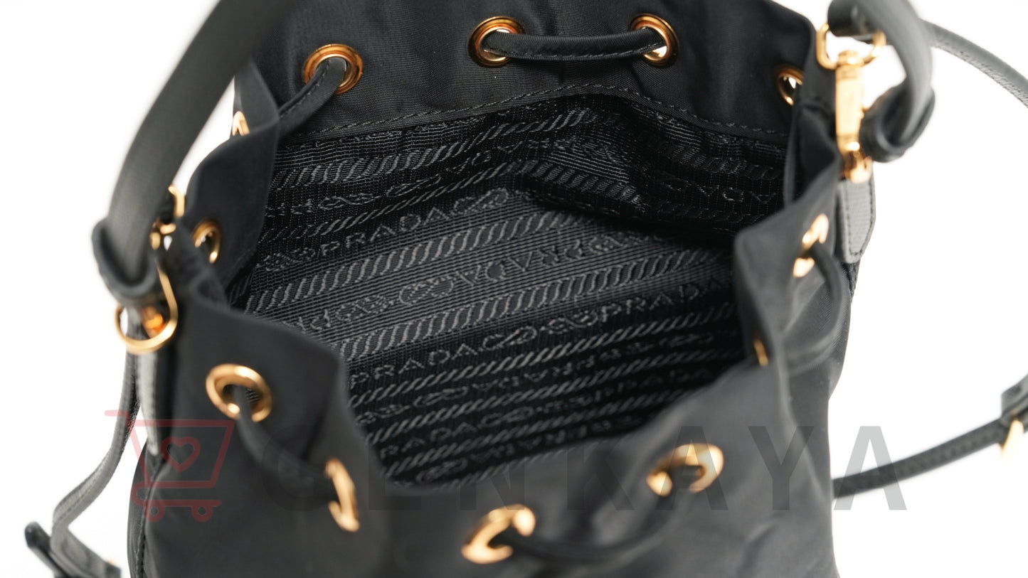 PRADA テスート ナイロン 2WAYショルダーバッグ ブラック 1BH038