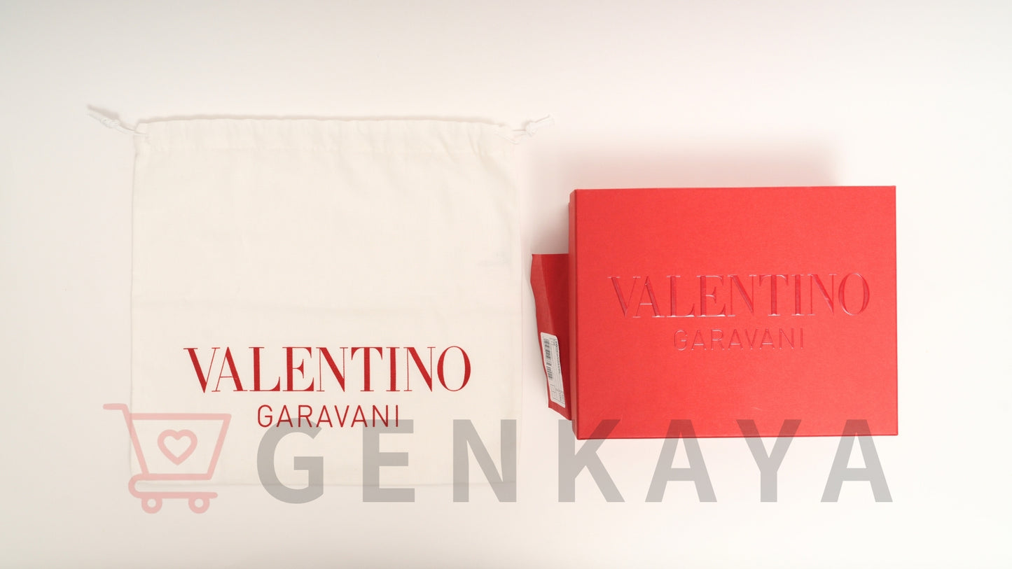 VALENTINO ロックスタッズ レザー チェーン ショルダーバッグ ブラック