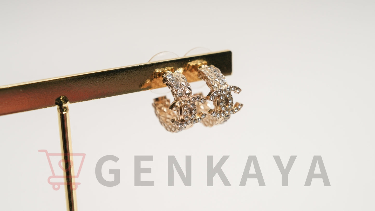 CHANEL ココマークGP B22S ピアス ゴールド