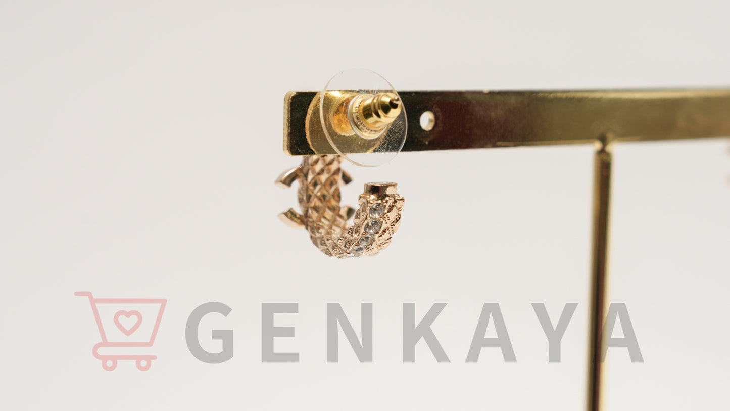 CHANEL ココマークGP B22S ピアス ゴールド