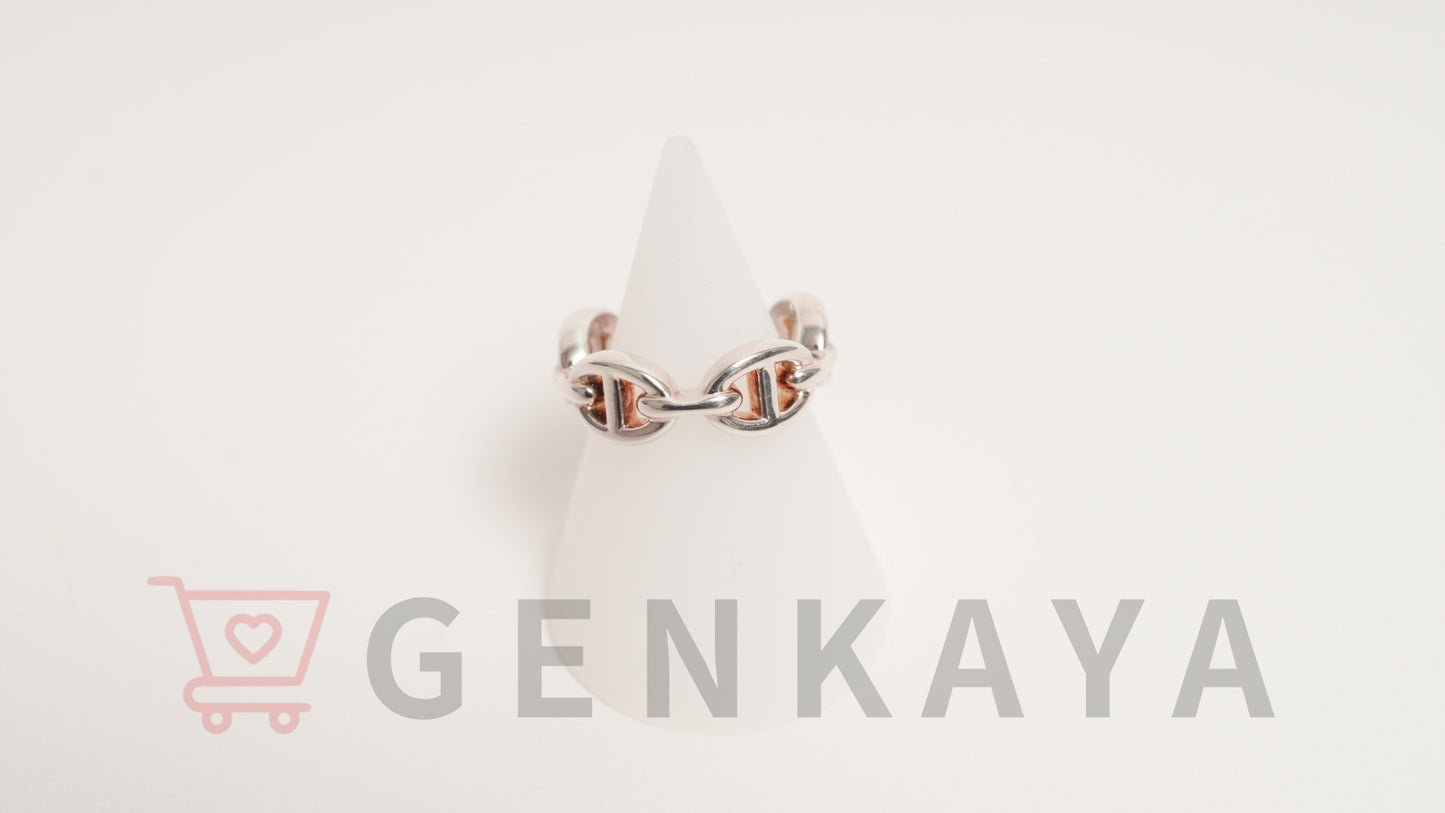 Hermès シェーヌダンクル アンシェネ リング 48 SV925 5.5g シルバー