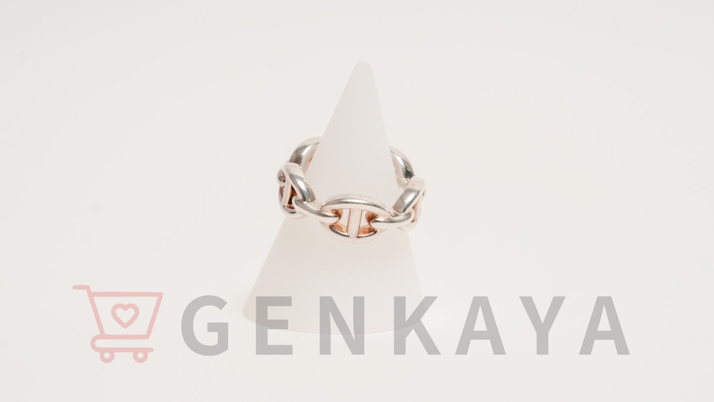 Hermès シェーヌダンクル アンシェネ リング 48 SV925 5.5g シルバー