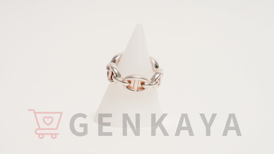 Hermès シェーヌダンクル アンシェネ リング 48 SV925 5.5g シルバー