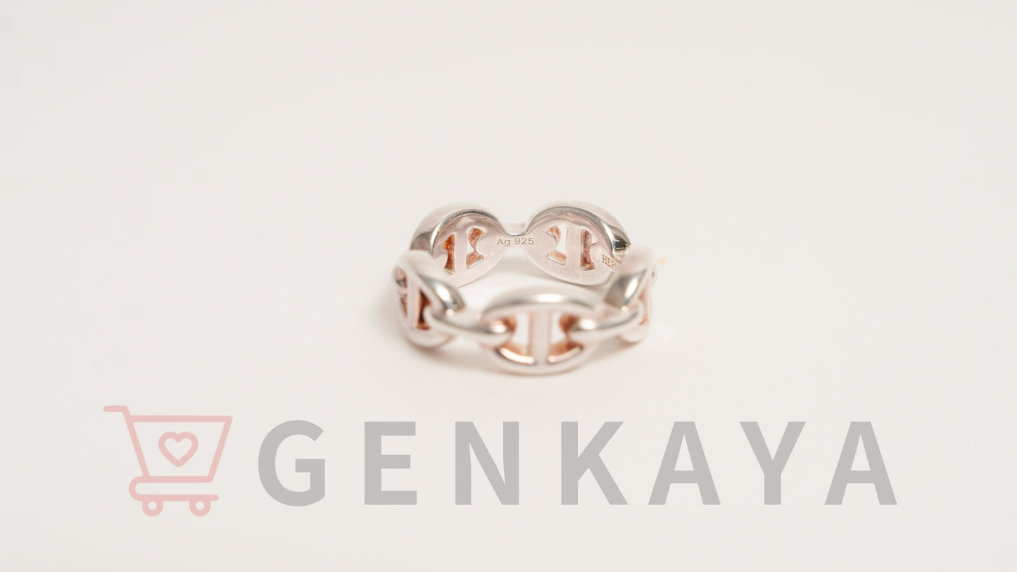 Hermès シェーヌダンクル アンシェネ リング 48 SV925 5.5g シルバー