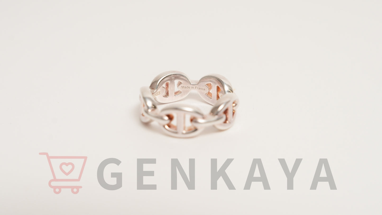 Hermès シェーヌダンクル アンシェネ リング 48 SV925 5.5g シルバー