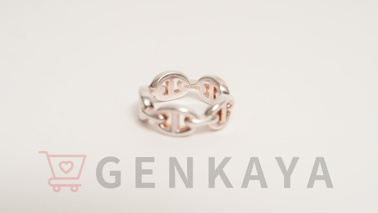 Hermès シェーヌダンクル アンシェネ リング 48 SV925 5.5g シルバー