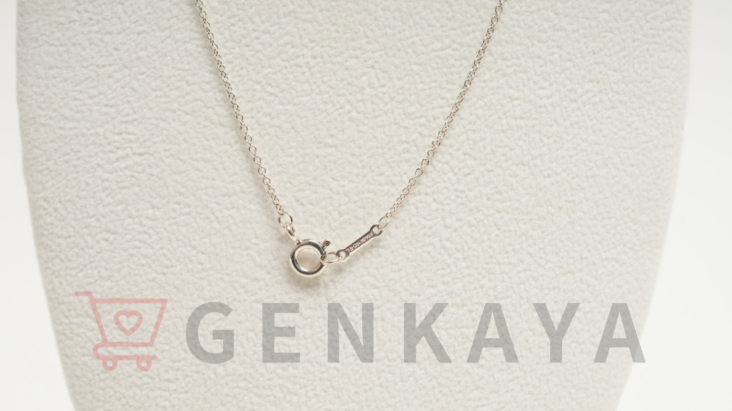 Tiffany & Co. ラビングハート エナメル ネックレス SV925 2.3ｇ