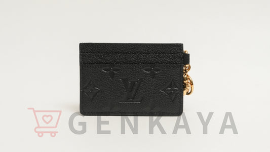 LOUIS VUITTON アンプラント ポルトカルトLVチャーム M82132 ノワール カードケース RFID反応あり