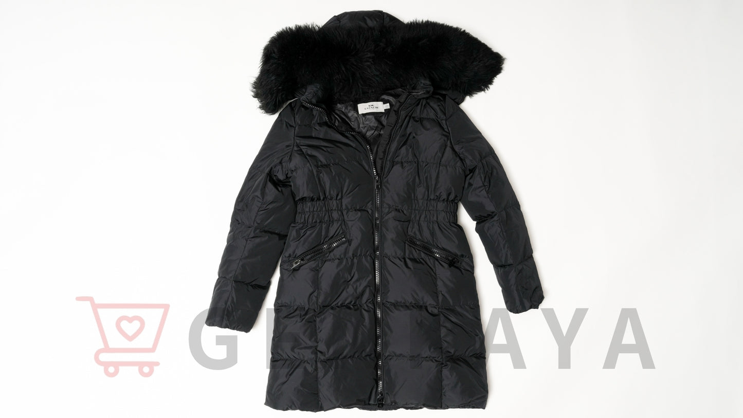 COACH ナイロン ダウンコート M ブラック