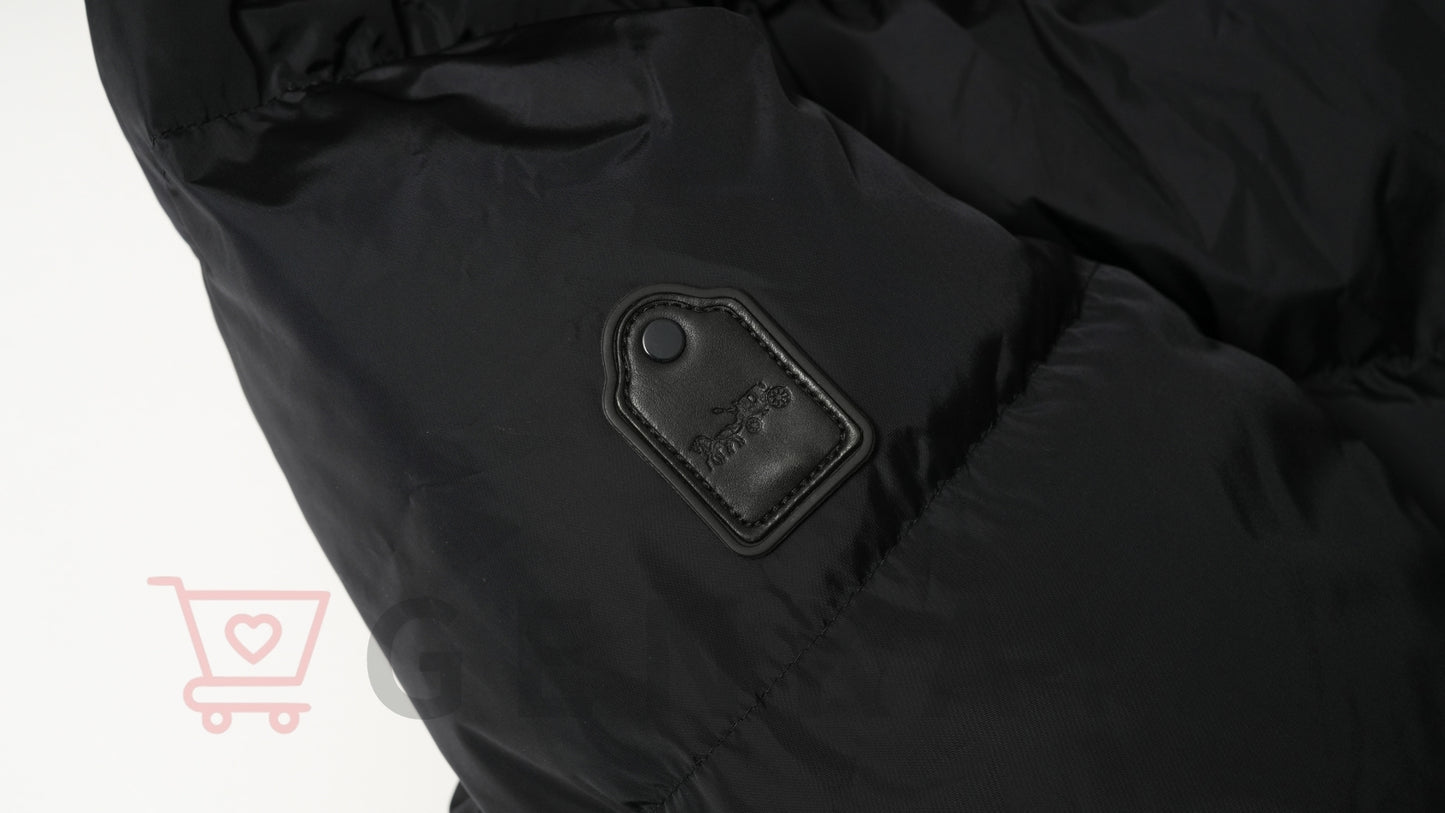 COACH ナイロン ダウンコート M ブラック