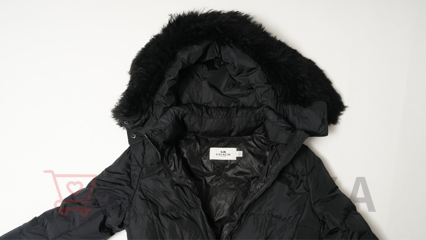 COACH ナイロン ダウンコート M ブラック