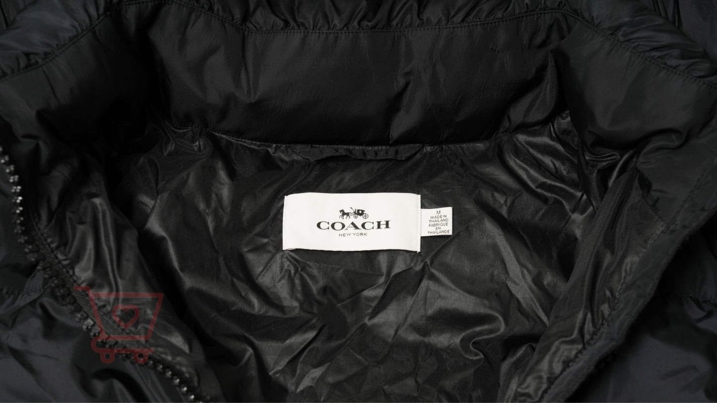 COACH ナイロン ダウンコート M ブラック