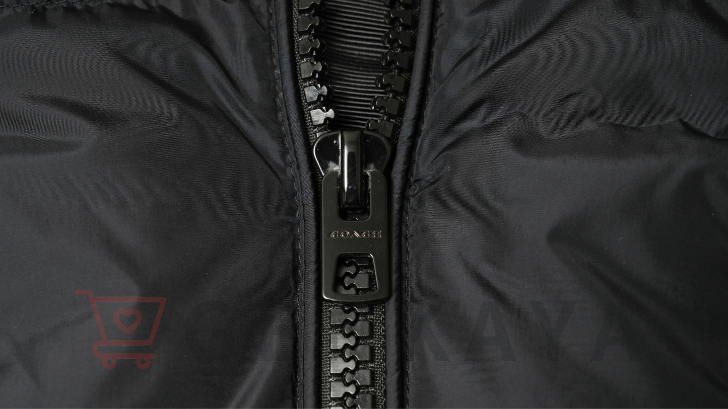 COACH ナイロン ダウンコート M ブラック