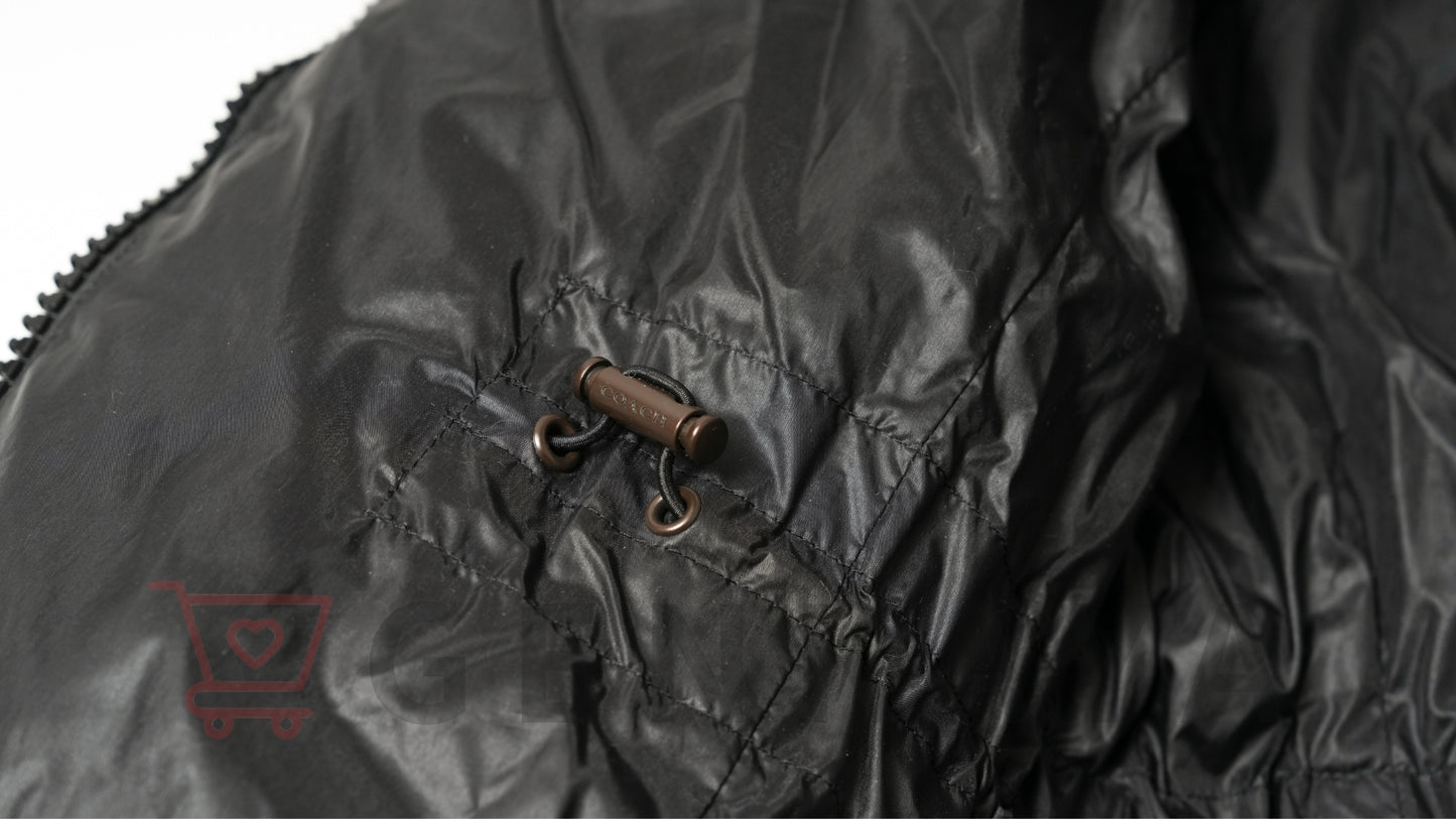 COACH ナイロン ダウンコート M ブラック