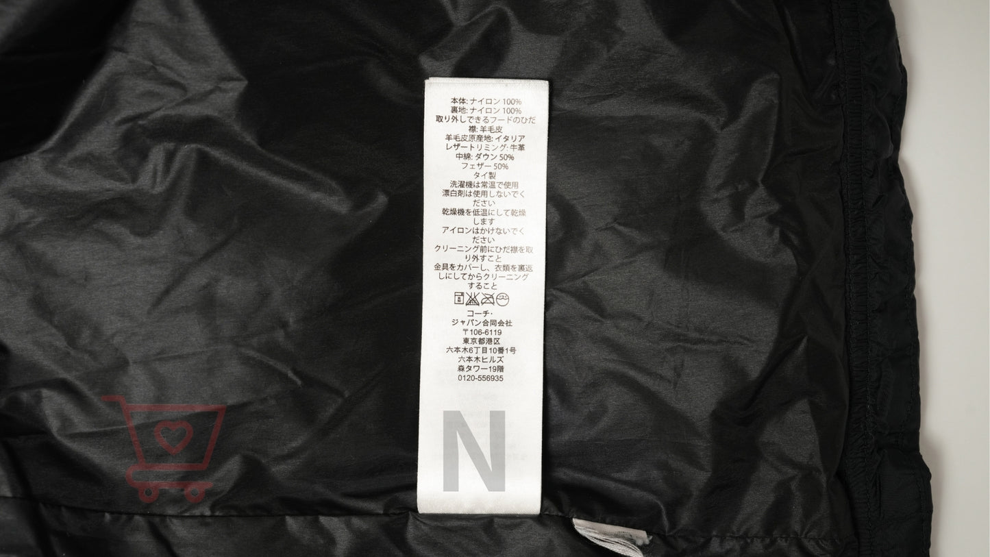 COACH ナイロン ダウンコート M ブラック