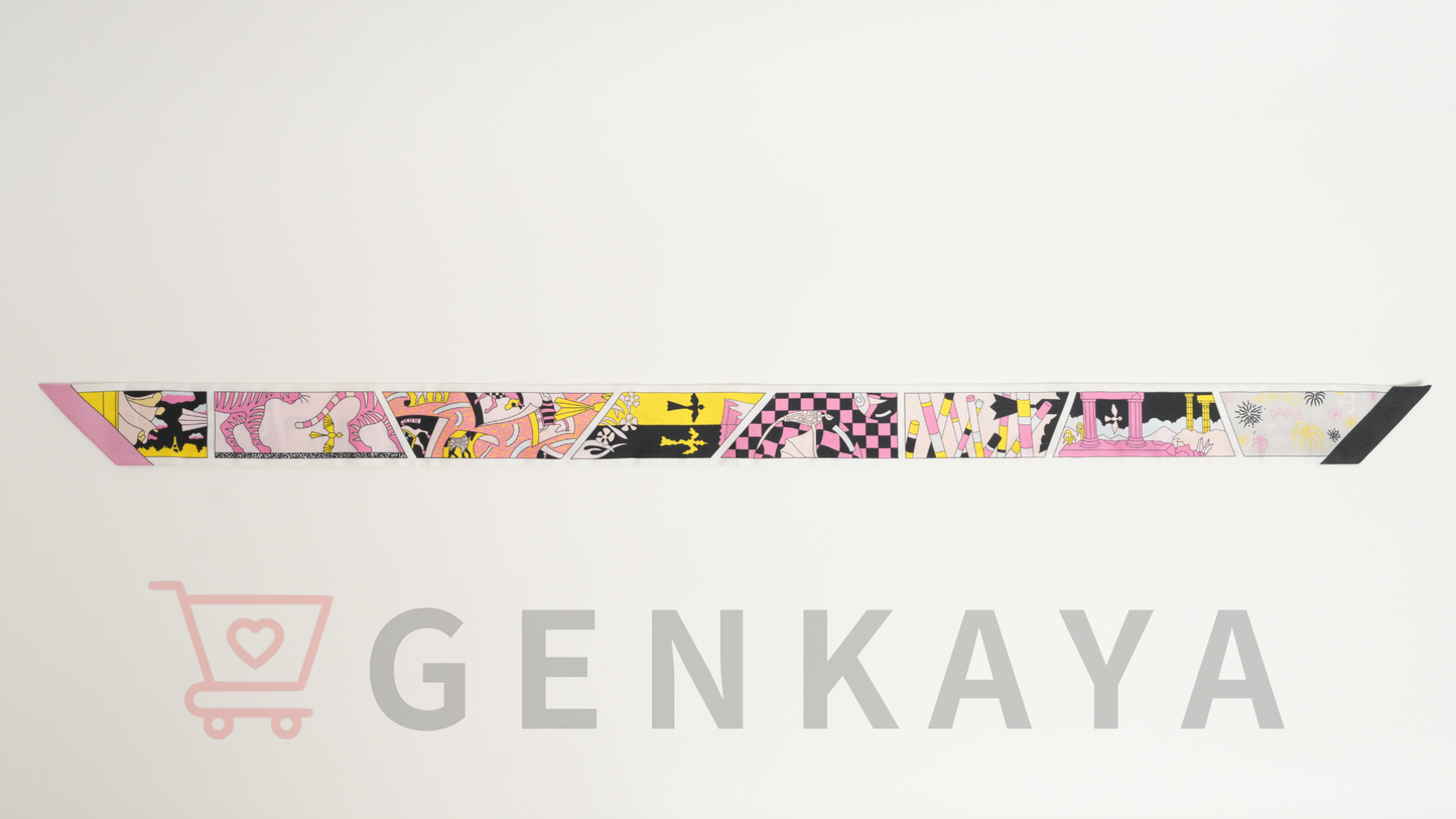 Hermès ツイリー シルク ファクトリースーツ ピンク