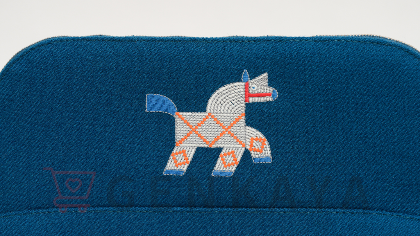 Hermès ボリード ポーチ アニモー・ナッテ ブルー　