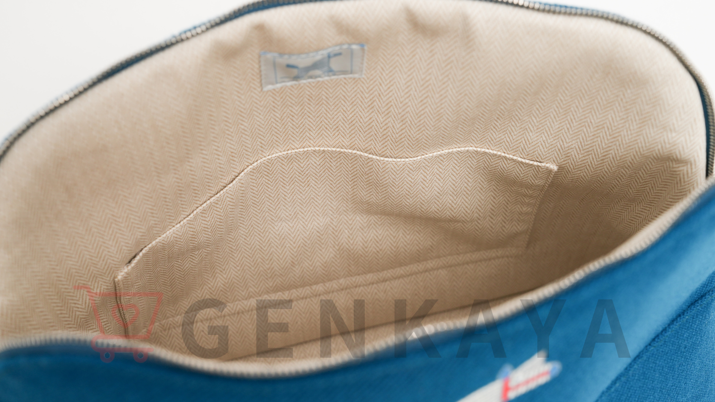 Hermès ボリード ポーチ アニモー・ナッテ ブルー　