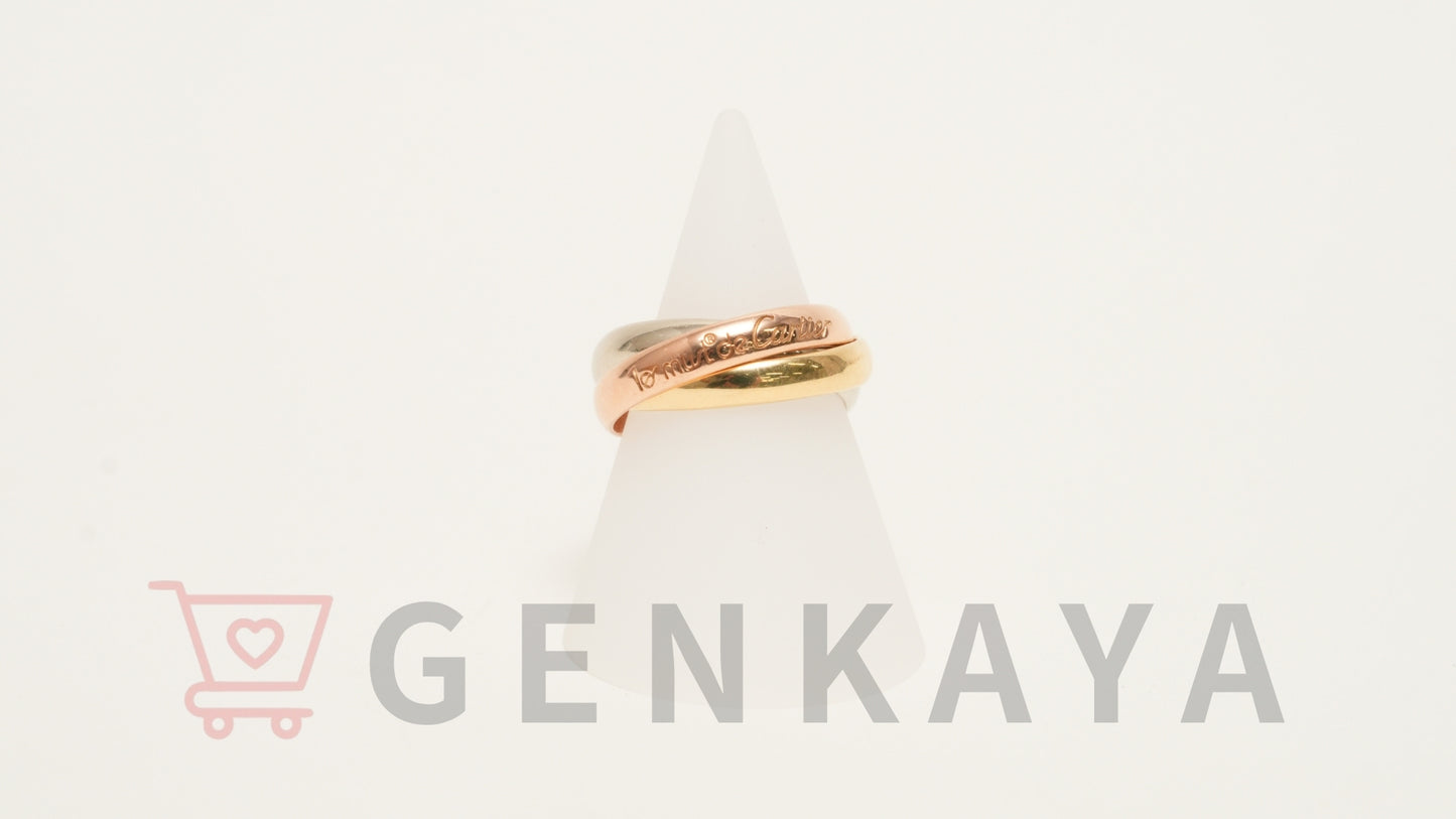 Cartier トリニティ K18YG×WG×PG リング 50 6.8g