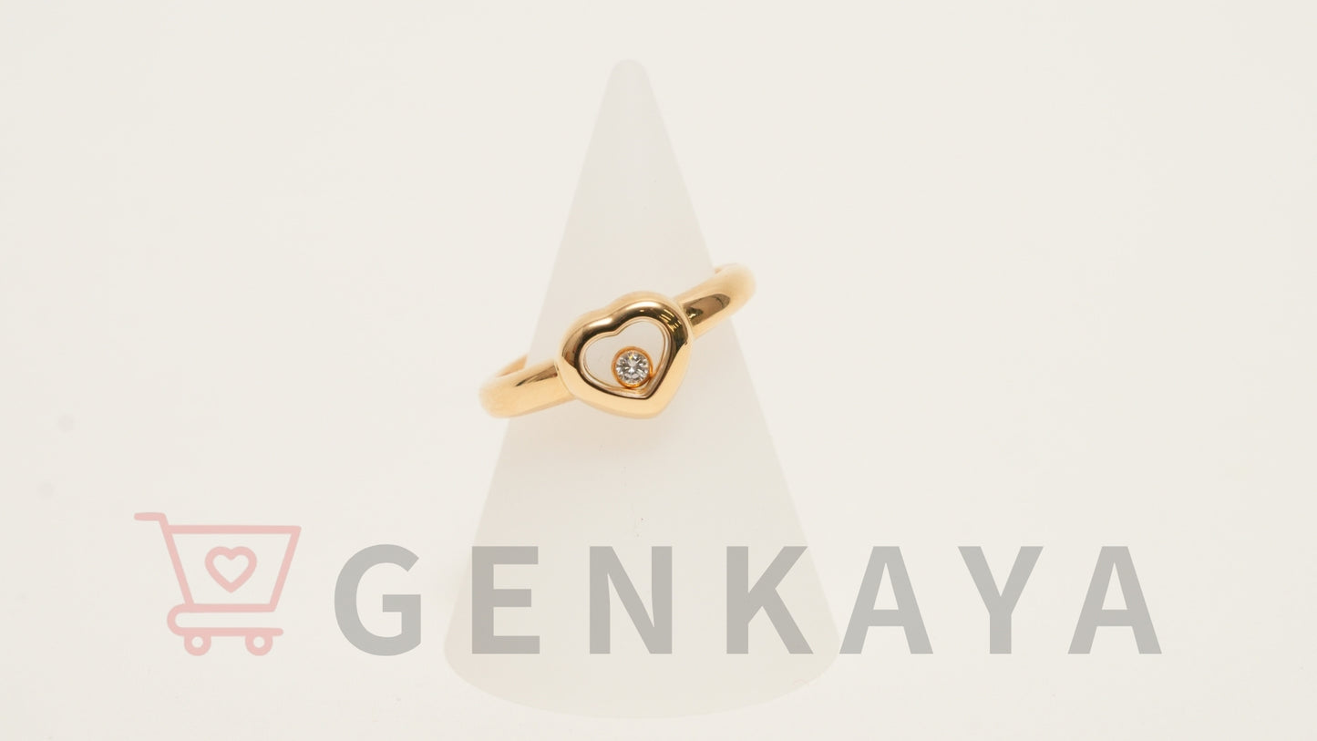 Chopard ハッピーダイヤモンド K18YG リング  ダイヤ 4.7g 8.5号