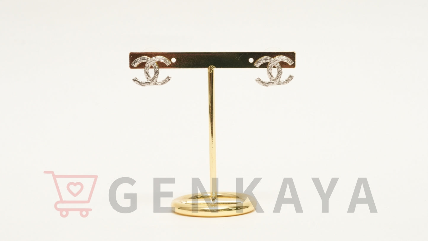 CHANEL ココマーク ピアス B25S シルバー