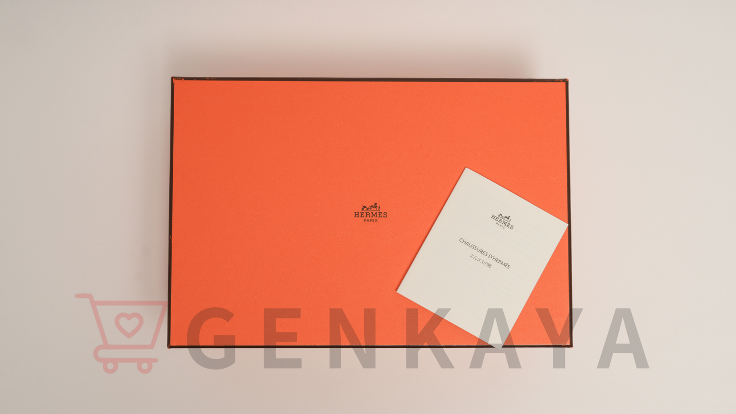 Hermès フリースタイル 22AW レザー ハイカットスニーカー 43 ホワイト×ブラウン