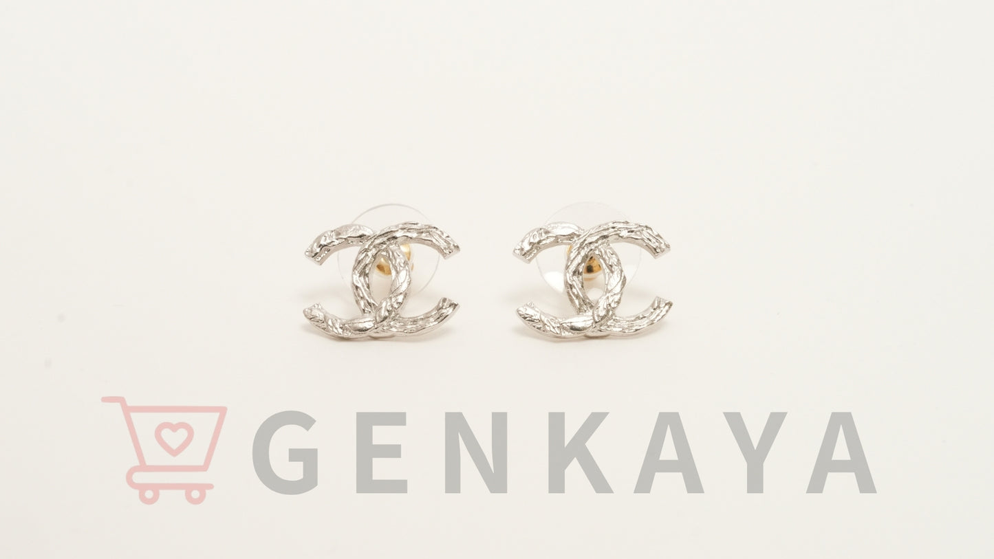 CHANEL ココマーク ピアス B25S シルバー