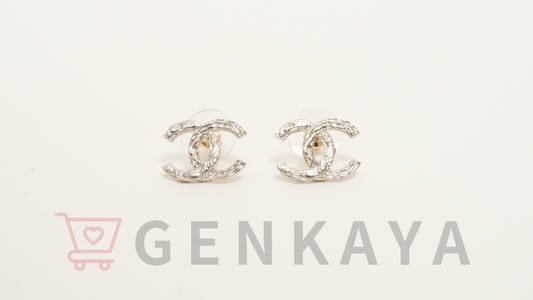 CHANEL ココマーク ピアス B25S シルバー