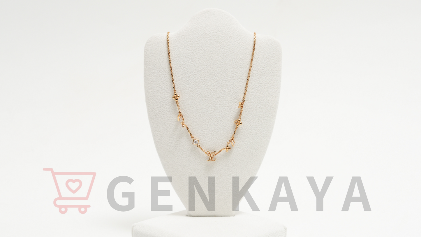 Louis Vuitton M01322 ネックレス LV インザスカイ VA2203 ネックレス GP×ラインストーン ゴールド