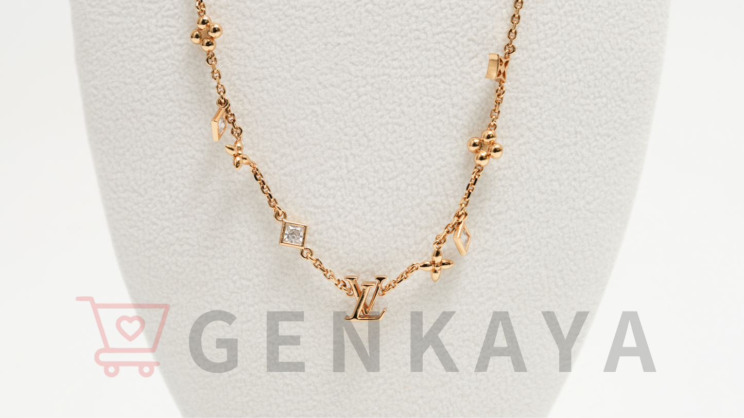 Louis Vuitton M01322 ネックレス LV インザスカイ VA2203 ネックレス GP×ラインストーン ゴールド