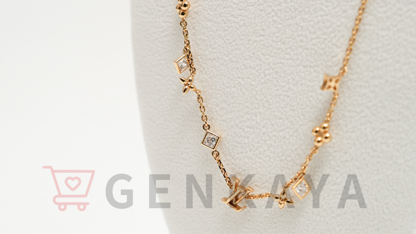 Louis Vuitton M01322 ネックレス LV インザスカイ VA2203 ネックレス GP×ラインストーン ゴールド