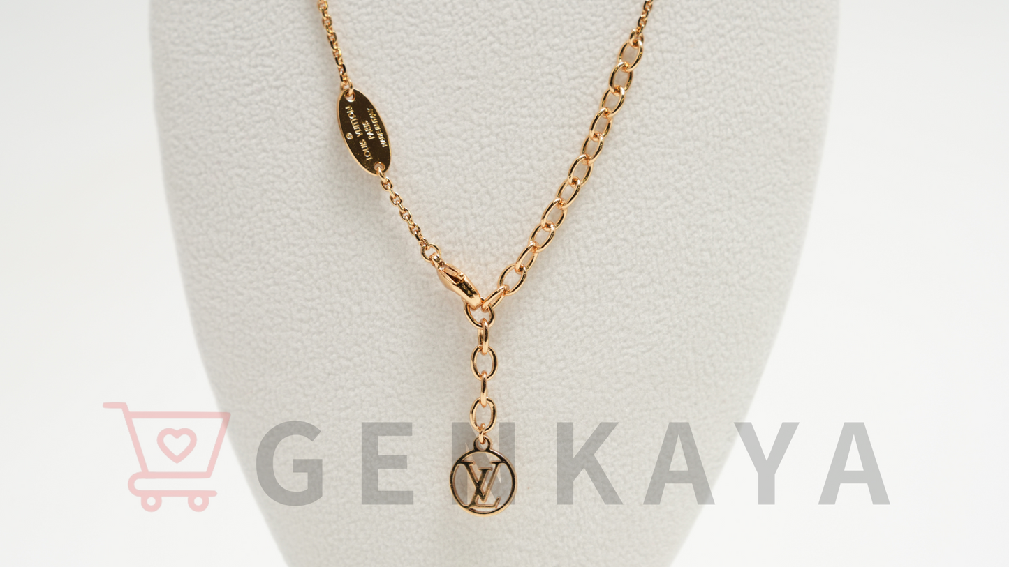 Louis Vuitton M01322 ネックレス LV インザスカイ VA2203 ネックレス GP×ラインストーン ゴールド