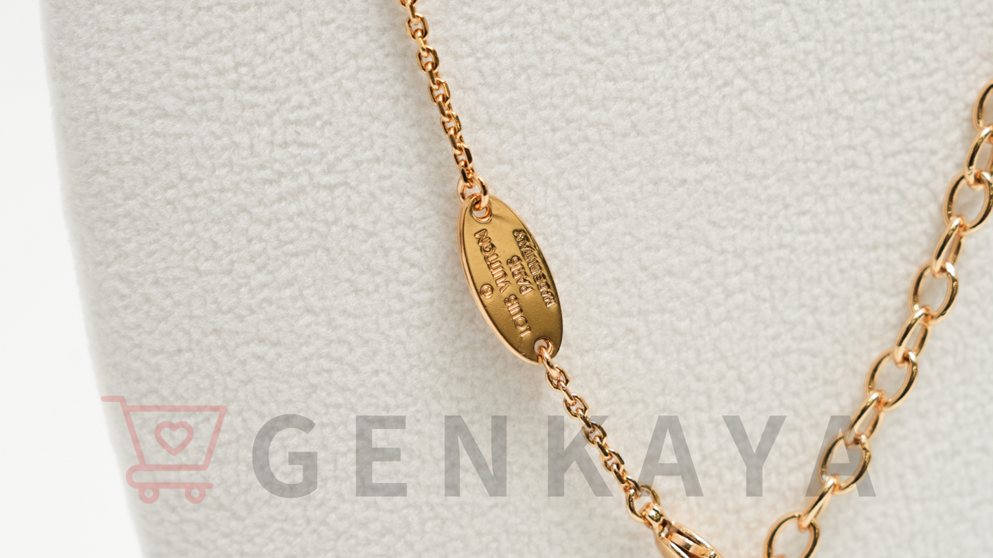 Louis Vuitton M01322 ネックレス LV インザスカイ VA2203 ネックレス GP×ラインストーン ゴールド