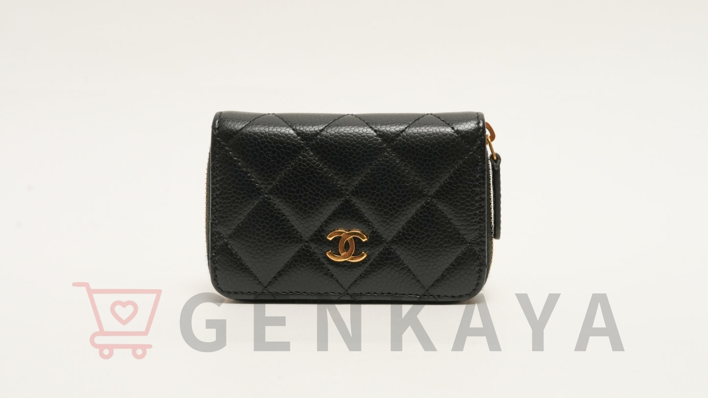 CHANEL マトラッセ キャビアスキン コインケース ブラック 31番
