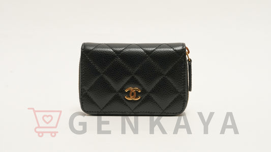 CHANEL マトラッセ キャビアスキン コインケース ブラック 31番